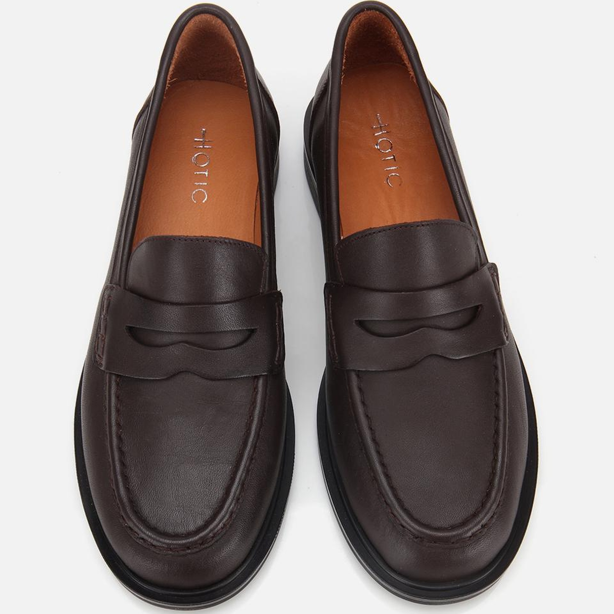 Kadın Deri Kahverengi Yumuşak Dokulu Klasik Loafer