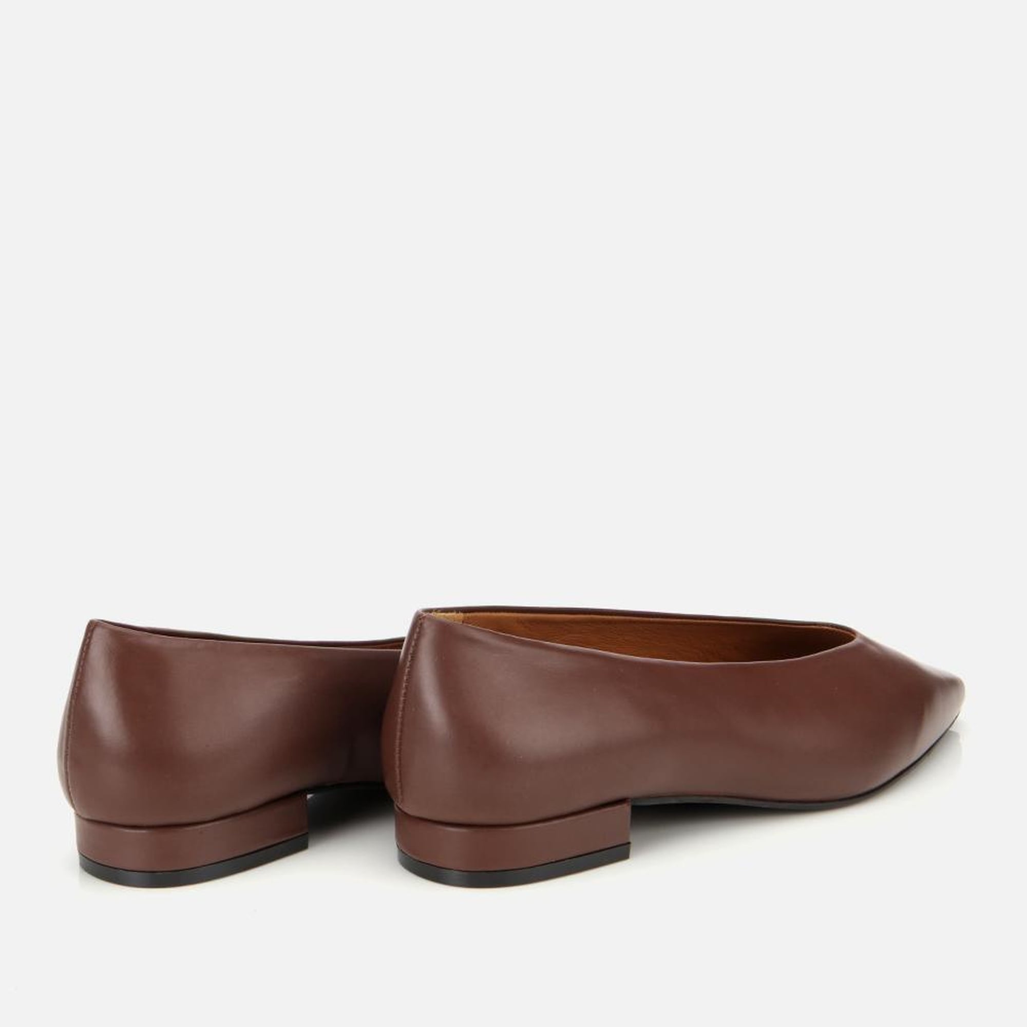 Kadın Deri Bordo Sivri Burunlu Babet