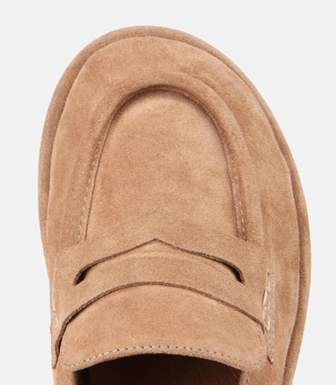  Kadın Deri Bej Yumuşak Dokulu Günlük Loafer