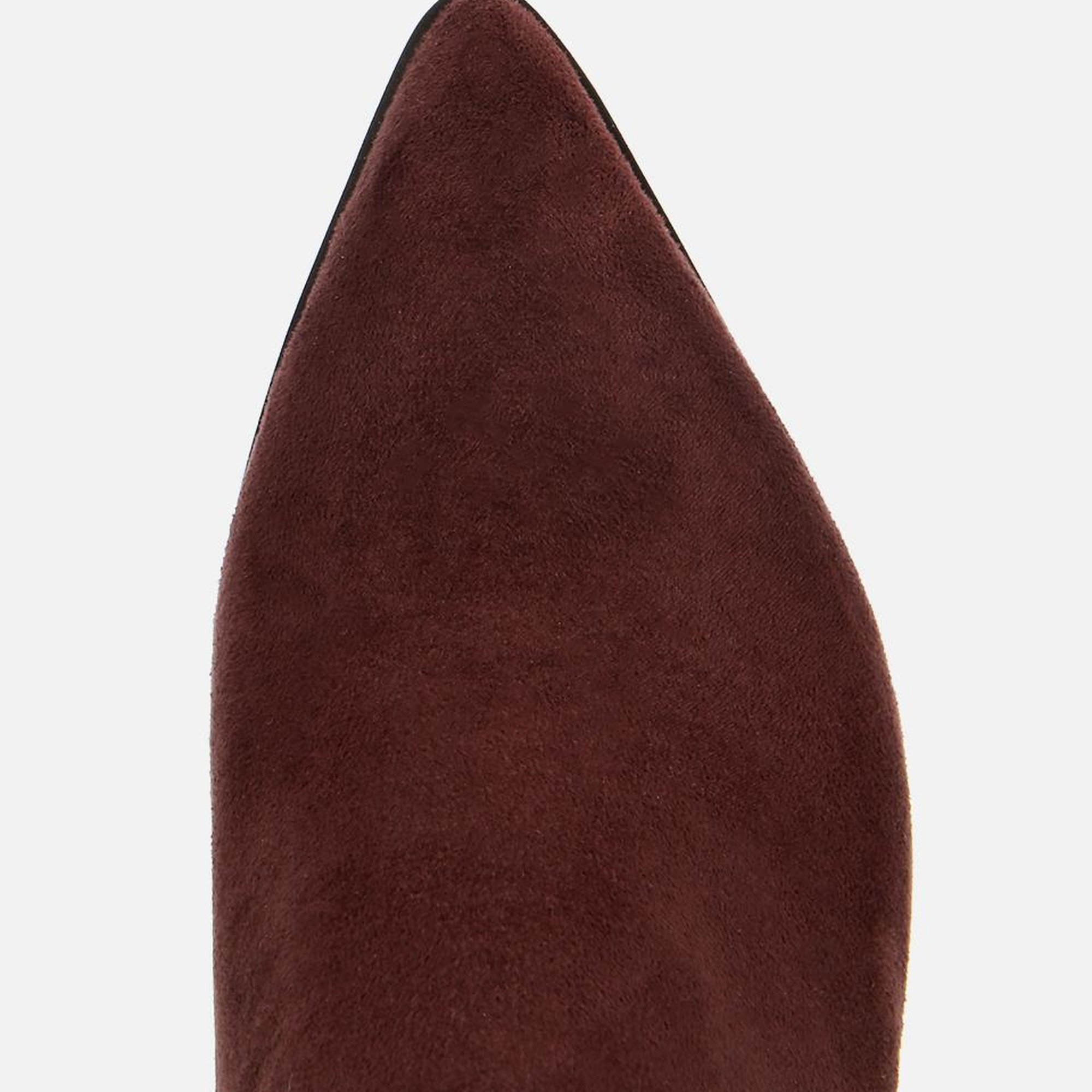 Kadın Süet Kahverengi Taşlı Tokalı Bilekte Topuklu Bot