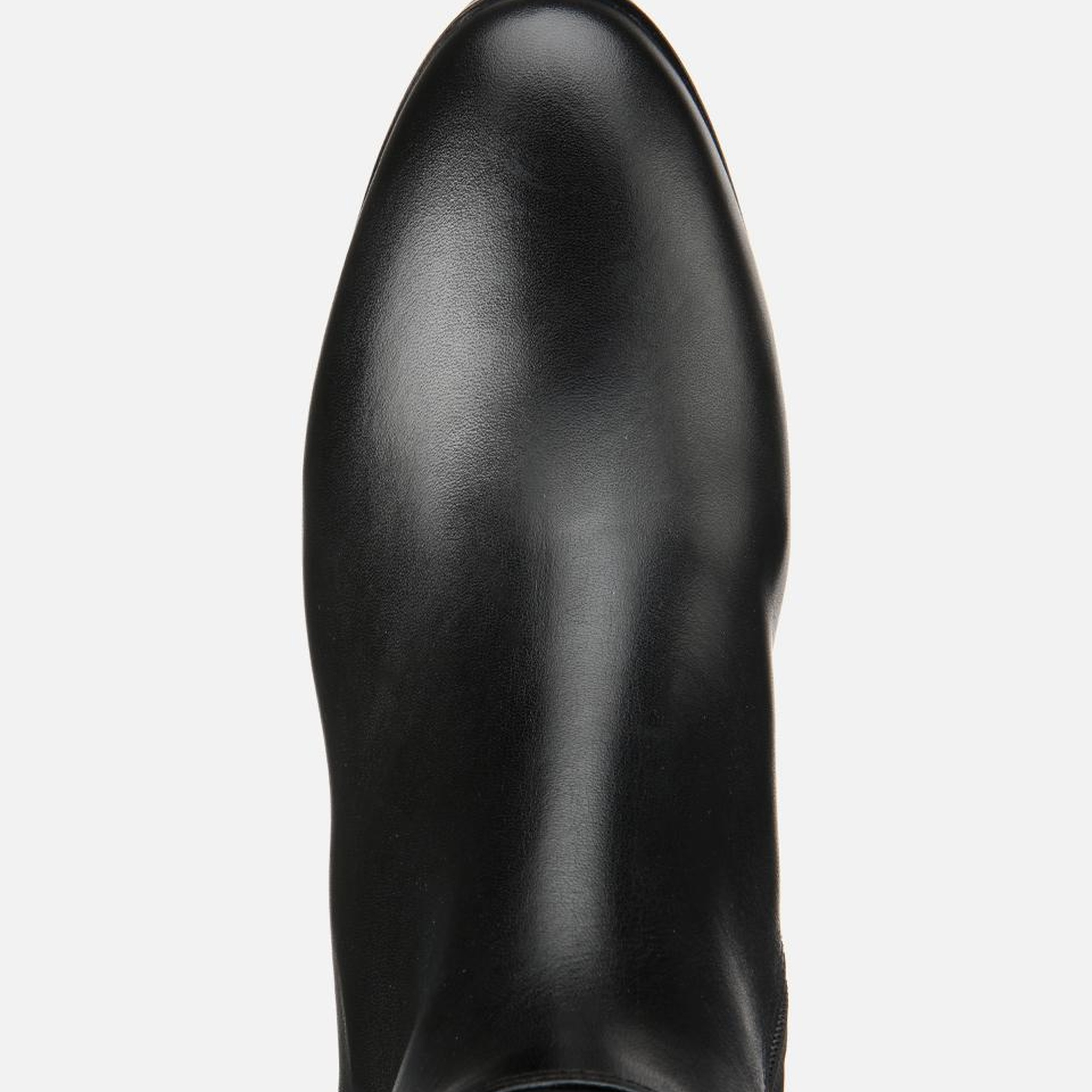 Kadın Deri Siyah Tokalı Topuklu Çizme