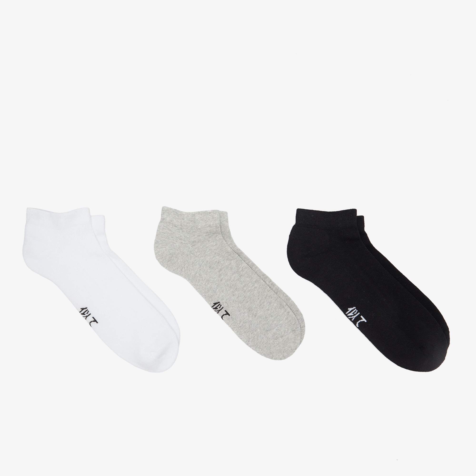 UNITED4 Classic Unisex Siyah/Beyaz/Gri 3lü Çorap