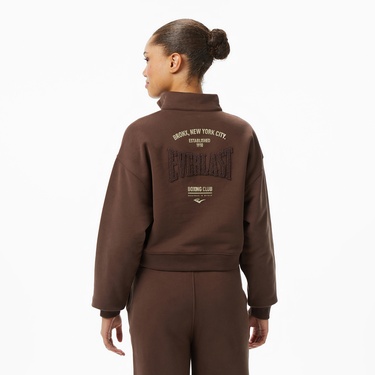  Everlast Bronx NYC Kadın Kahverengi Sweatshirt