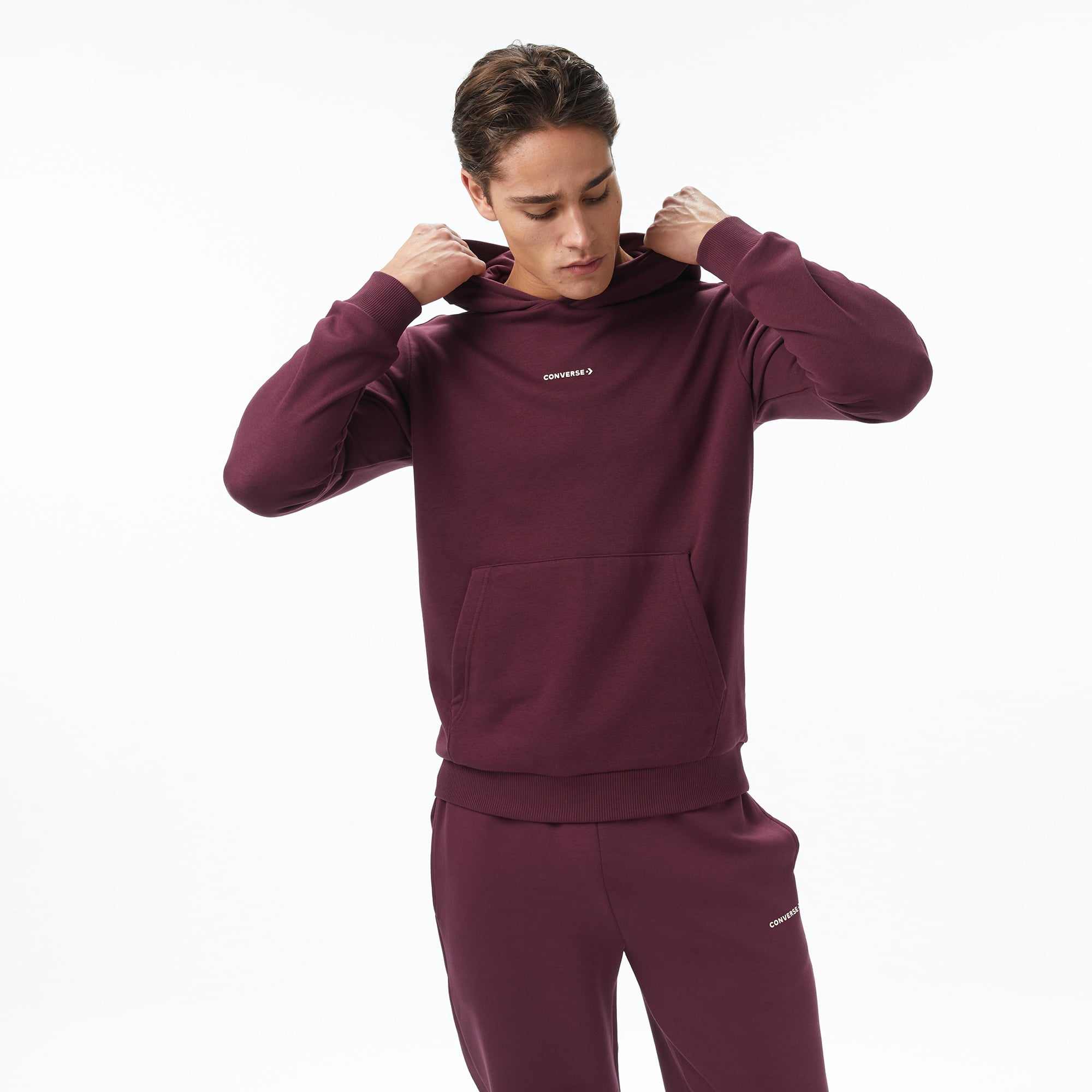  Converse Erkek Bordo Sweatshirt