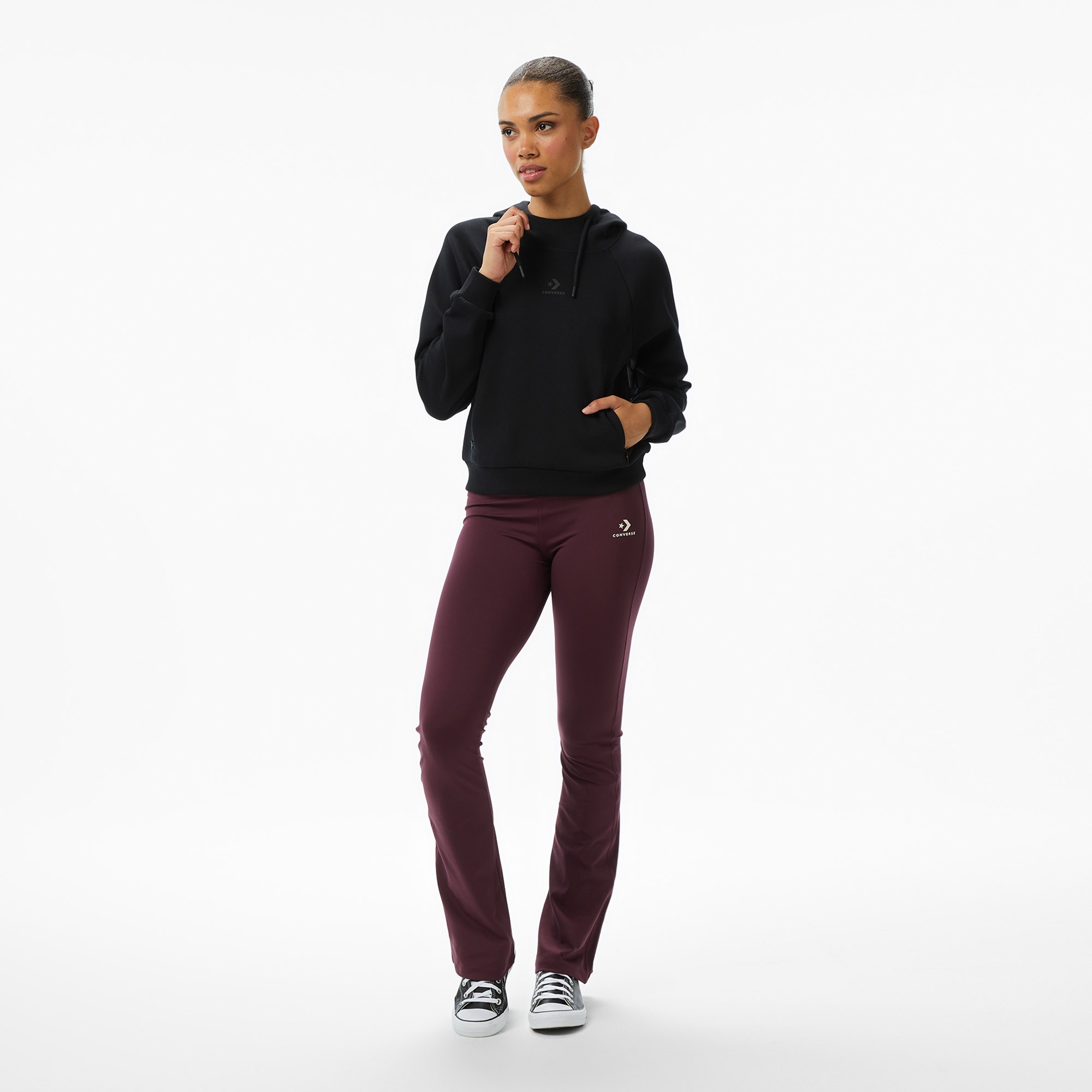 Converse Kadın Siyah Sweatshirt