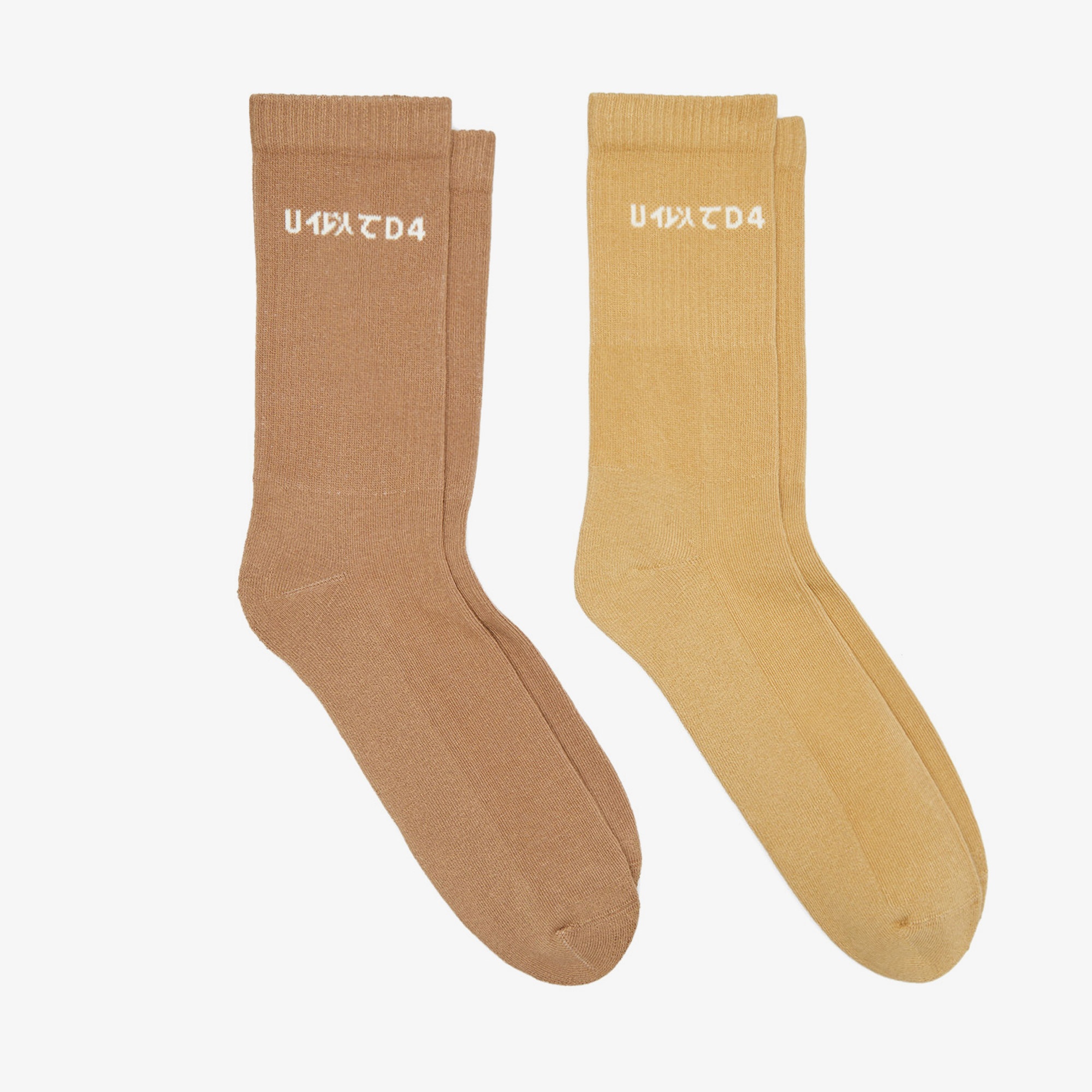 UNITED4 Classic Unisex Krem Çorap