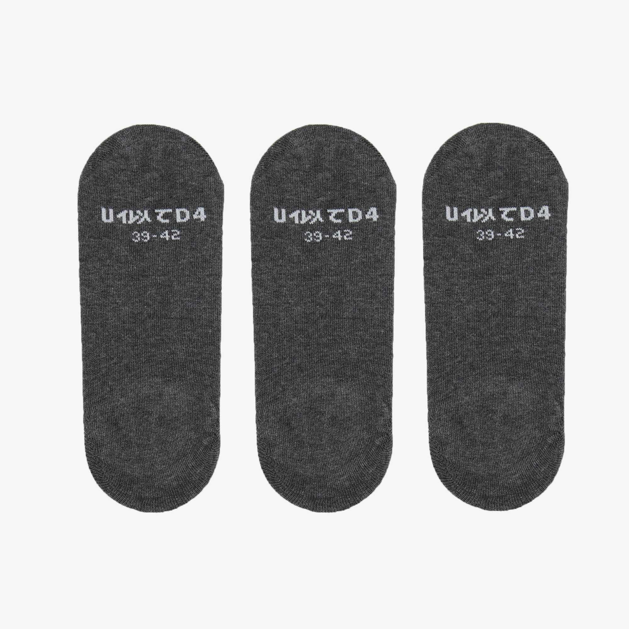 UNITED4 Uzun Soket Unisex Gri Çorap