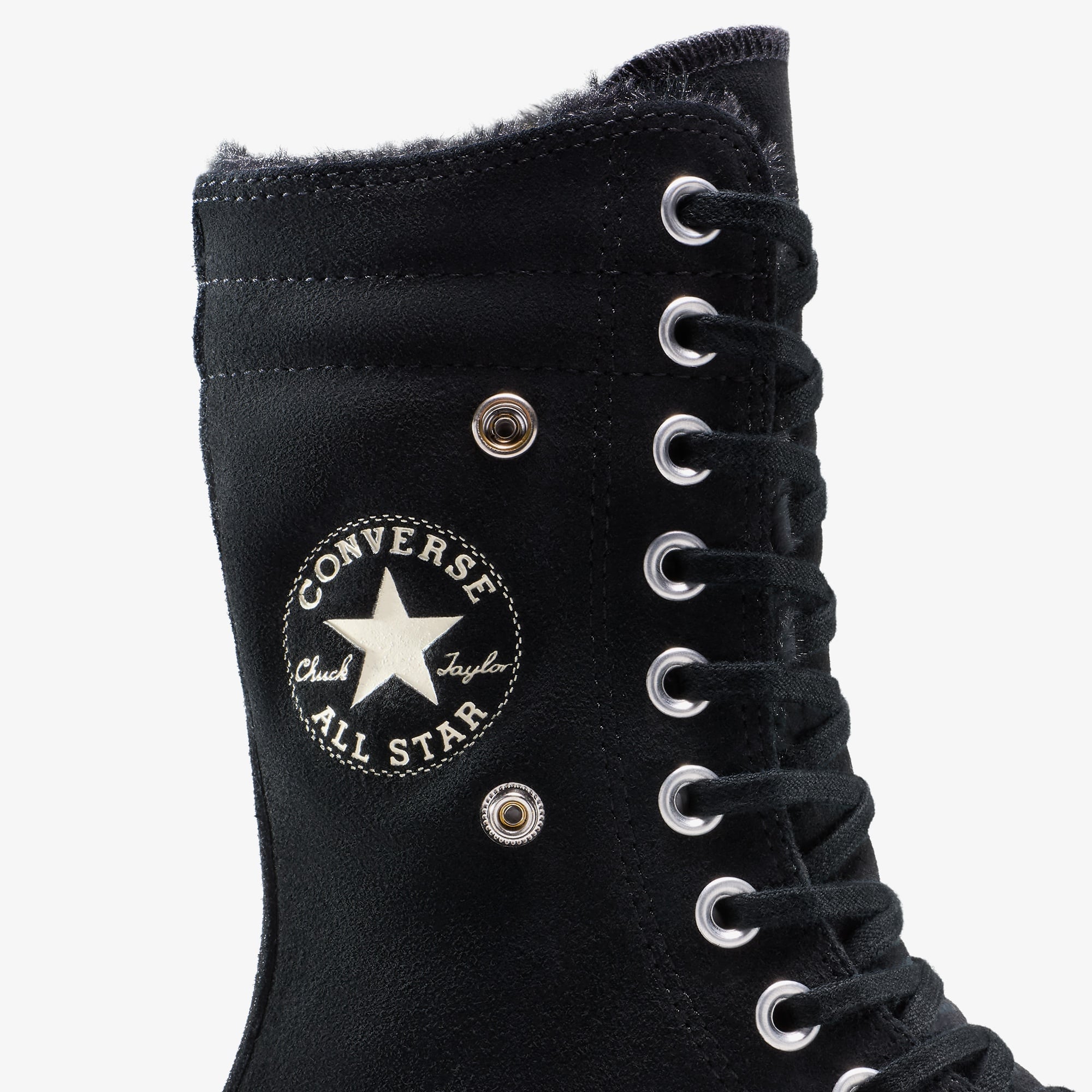 Converse Chuck Taylor All Star Fold Over Lift Kadın Siyah Sneaker