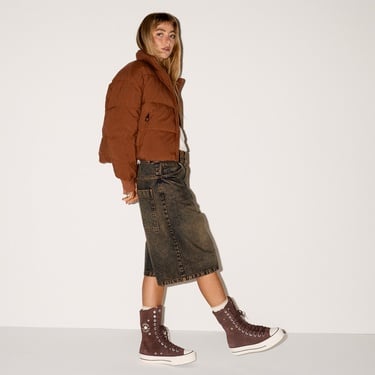  Converse Chuck Taylor All Star Fold Over Lift Kadın Kahverengi Sneaker