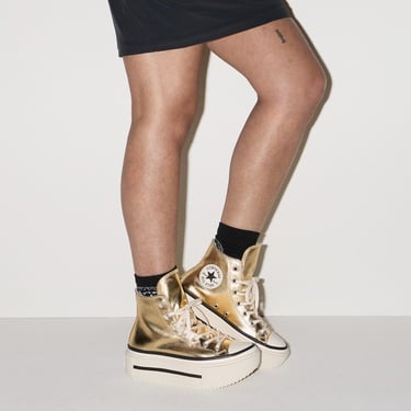  Converse Chuck Taylor All Star Lift Double Stack Unisex Altın Sneaker