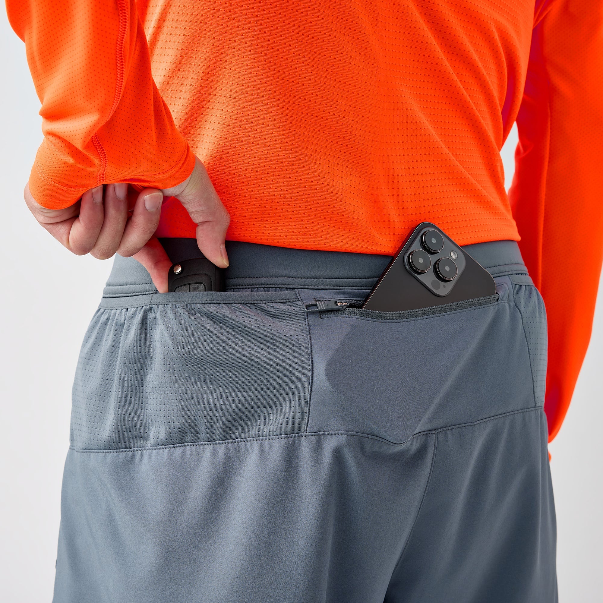 Brooks Journey 5 Erkek Gri Koşu Şortu