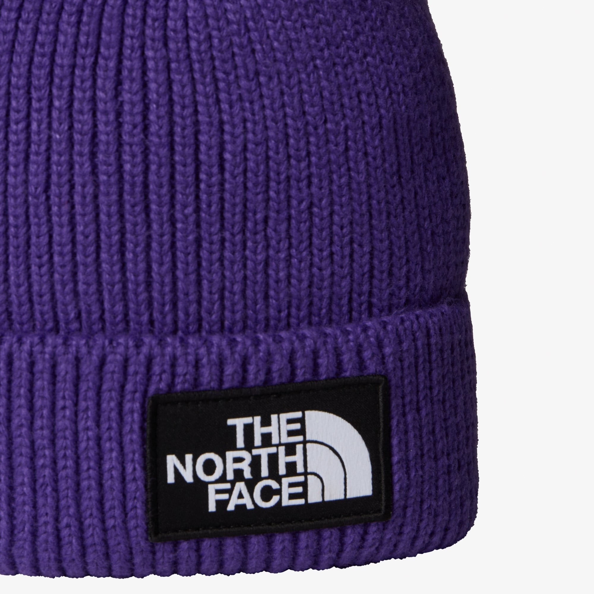 The North Face Logo Box Cuffed Unisex Mor Bere