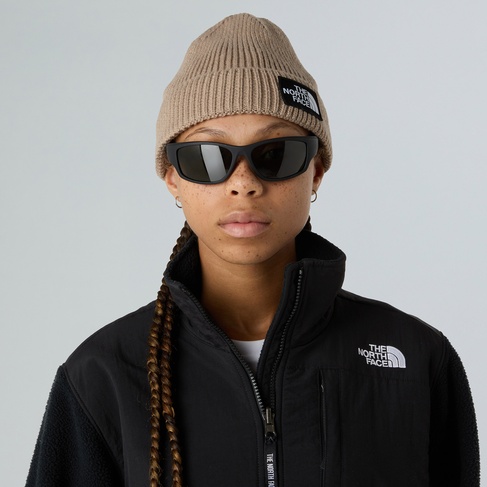  The North Face Logo Box Cuffed Unisex Gri Outdoor Bere