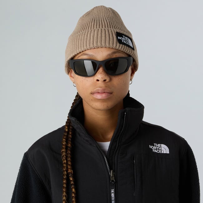  The North Face Logo Box Cuffed Unisex Gri Outdoor Bere