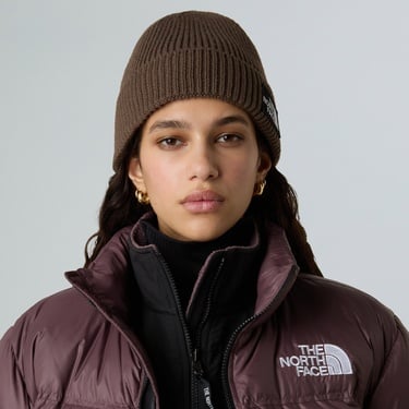  The North Face Logo Box Cuffed Unisex Kahverengi Outdoor Bere