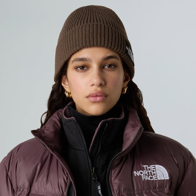  The North Face Logo Box Cuffed Unisex Kahverengi Outdoor Bere