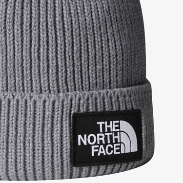  The North Face Logo Box Cuffed Unisex Gri Outdoor Bere