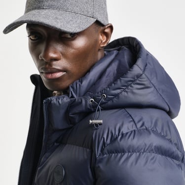  GANT Erkek Lacivert Kapüşonlu Mont