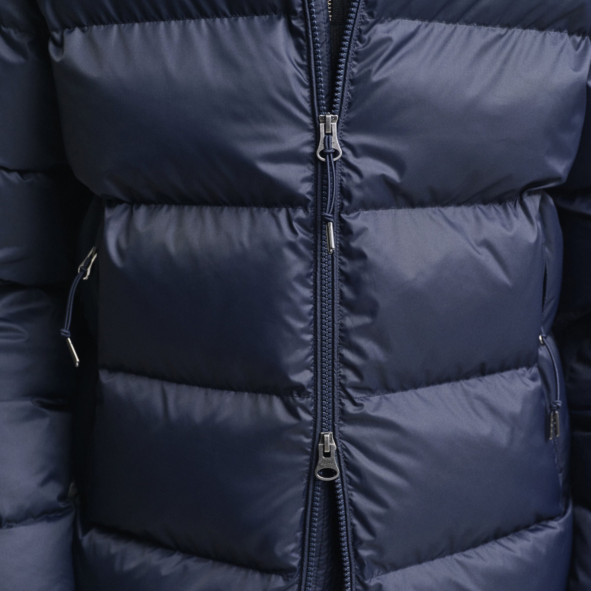 GANT Erkek Lacivert Kapüşonlu Mont