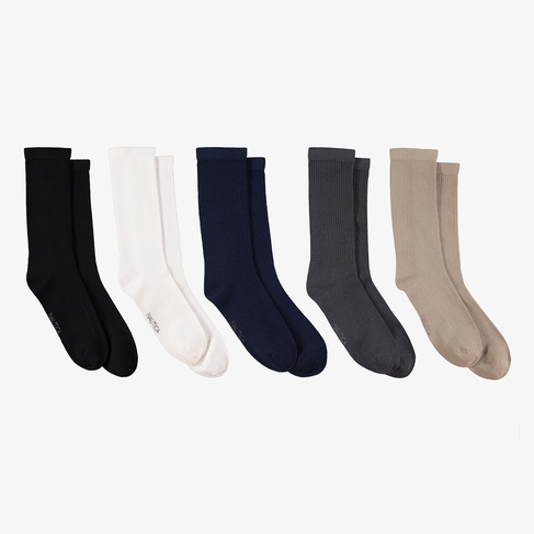  Nautica Unisex Siyah 5'li Çorap