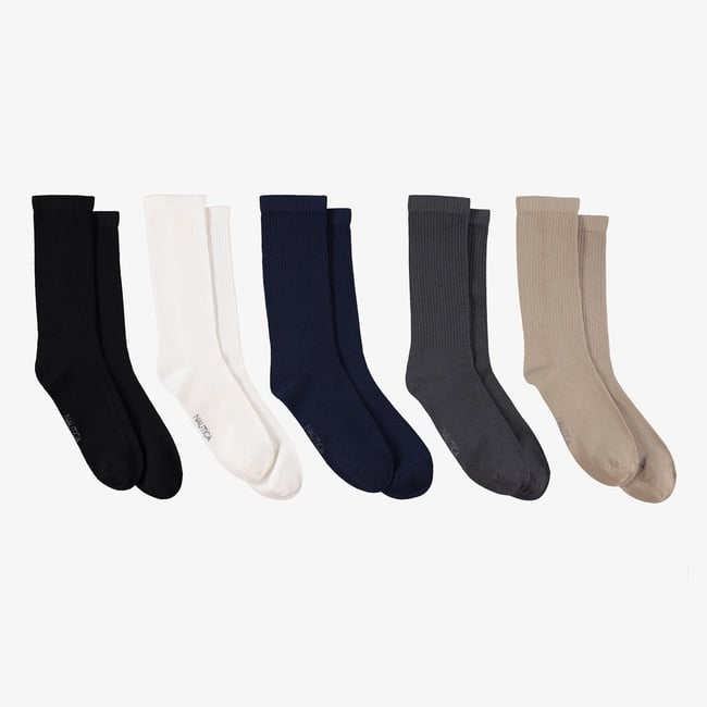  Nautica Unisex Siyah 5'li Çorap