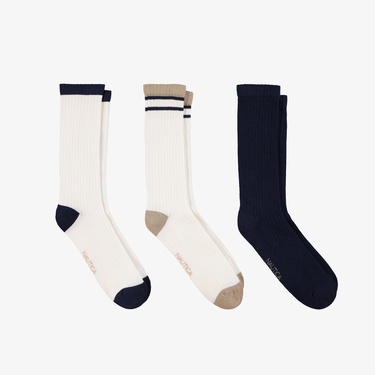  Nautica Unisex Krem Çorap