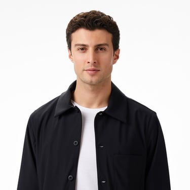  Nautica Erkek Siyah Regular Fit Gömlek