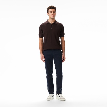  Nautica Erkek Kahverengi Regular Fit Kısa Kollu Triko