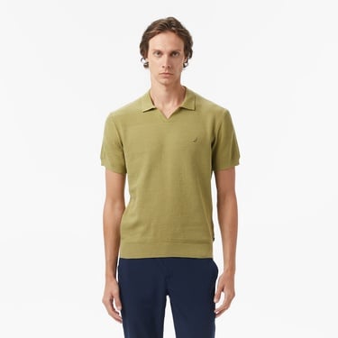  Nautica Erkek  Yeşil Kısa Kollu Triko