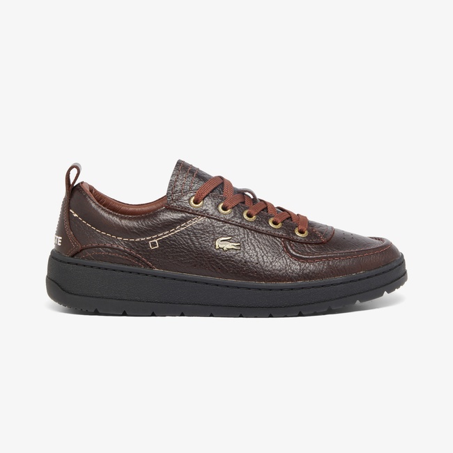  Lacoste Umpire Erkek Kahverengi Sneaker