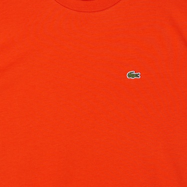  Lacoste Çocuk Bisiklet Yaka Turuncu T-Shirt