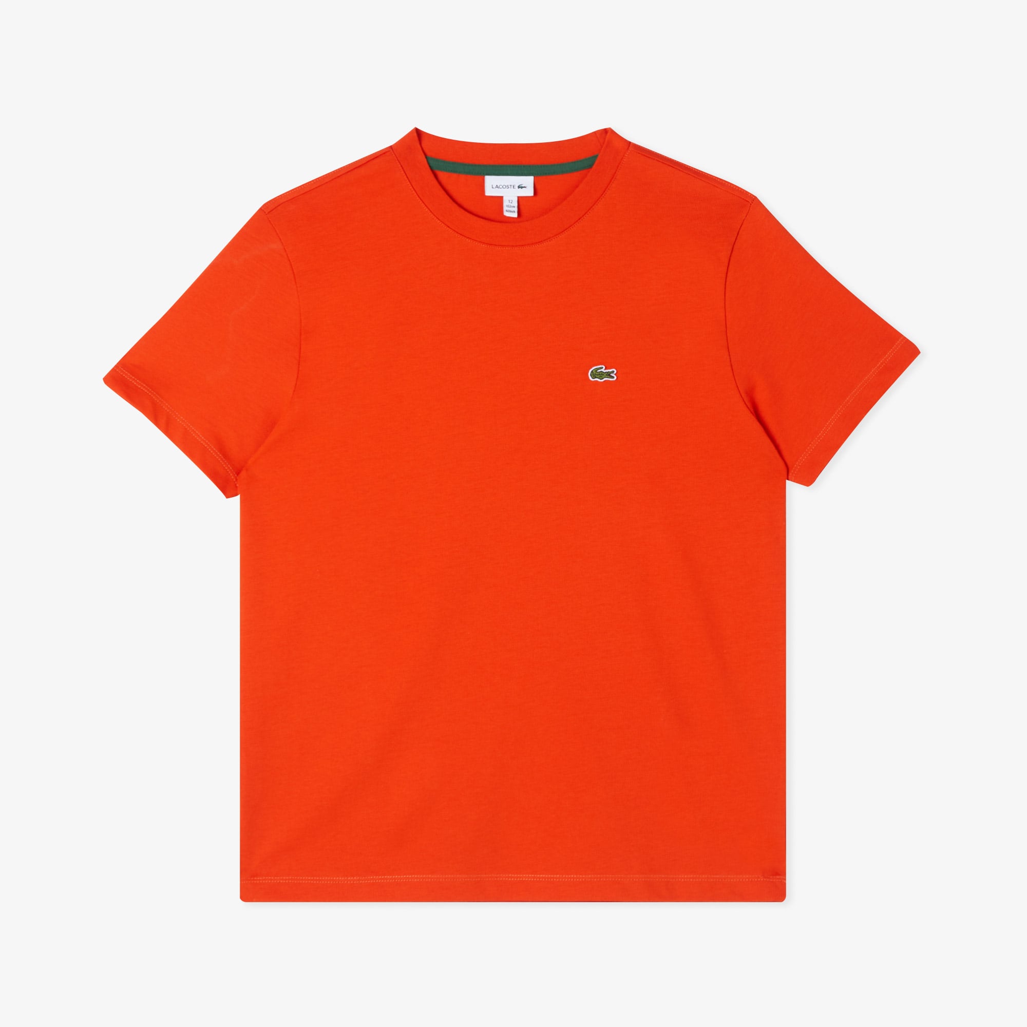  Lacoste Çocuk Bisiklet Yaka Turuncu T-Shirt