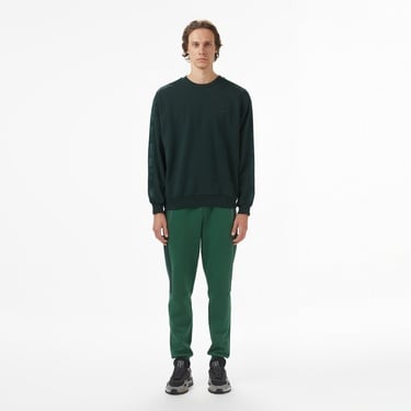  Lacoste Erkek Relaxed Fit Bisiklet Yaka Koyu Yeşil Sweatshirt