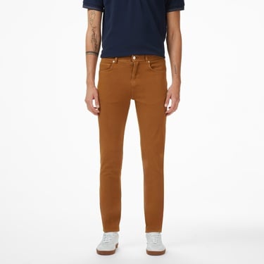  Lacoste Erkek Slim Fit Açık Kahverengi Jean Pantolon