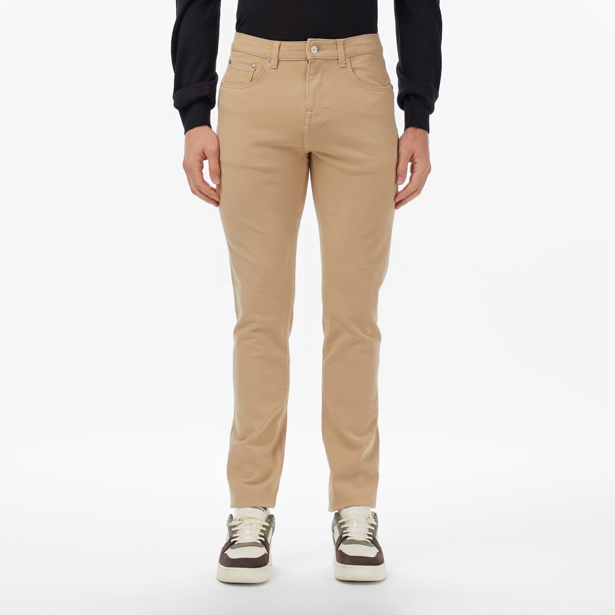 Lacoste Erkek Slim Fit Bej Jean Pantolon
