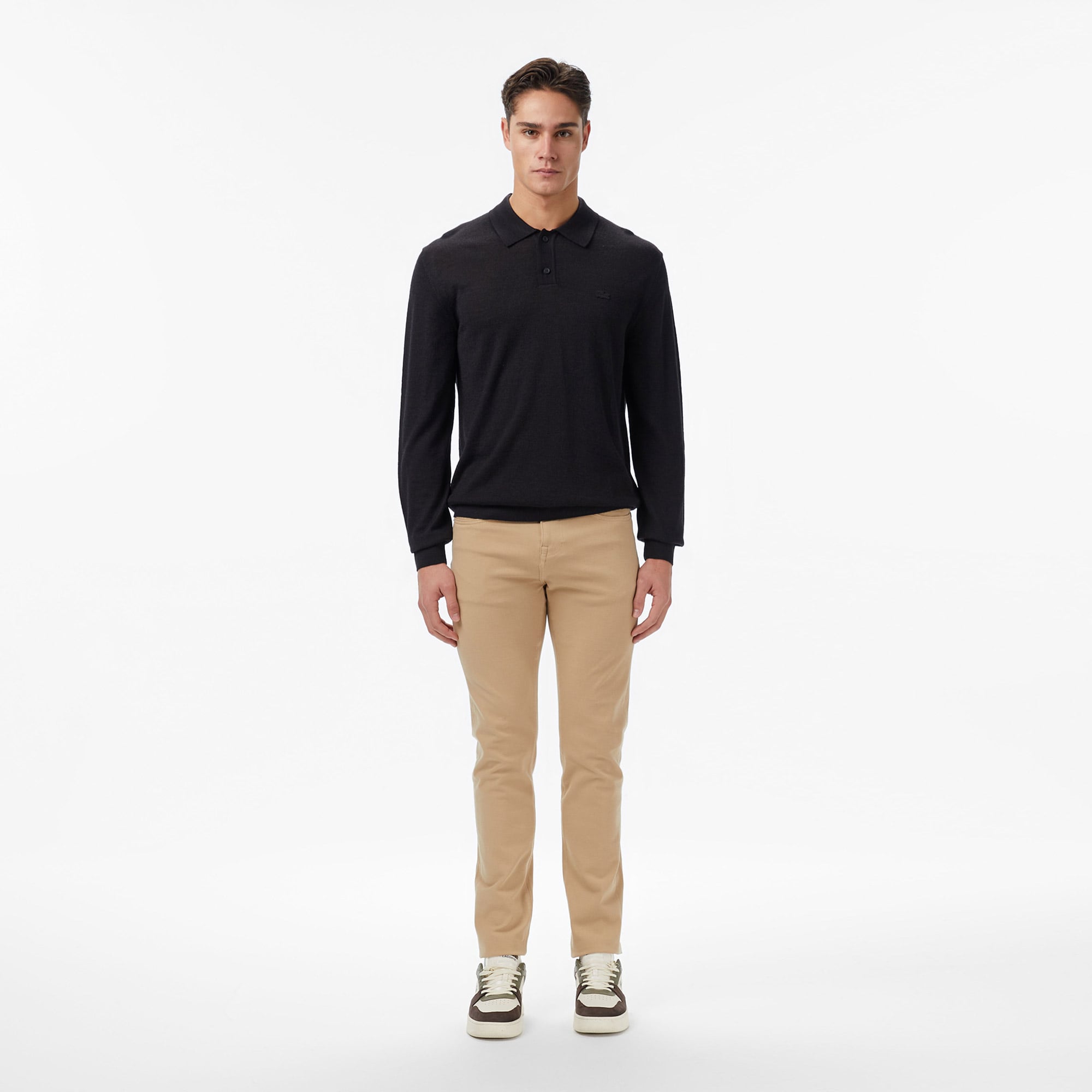  Lacoste Erkek Slim Fit Bej Jean Pantolon