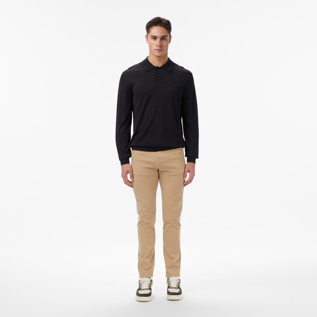  Lacoste Erkek Slim Fit Bej Jean Pantolon