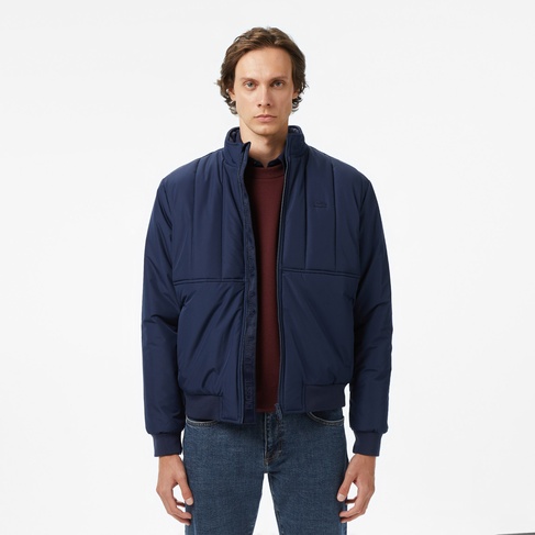  Erkek Dik Yaka Lacivert Mont