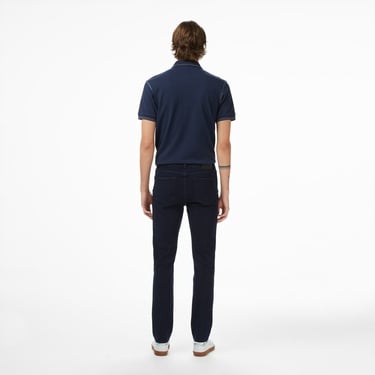  Lacoste Erkek Slim Fit Koyu Mavi Jean Pantolon