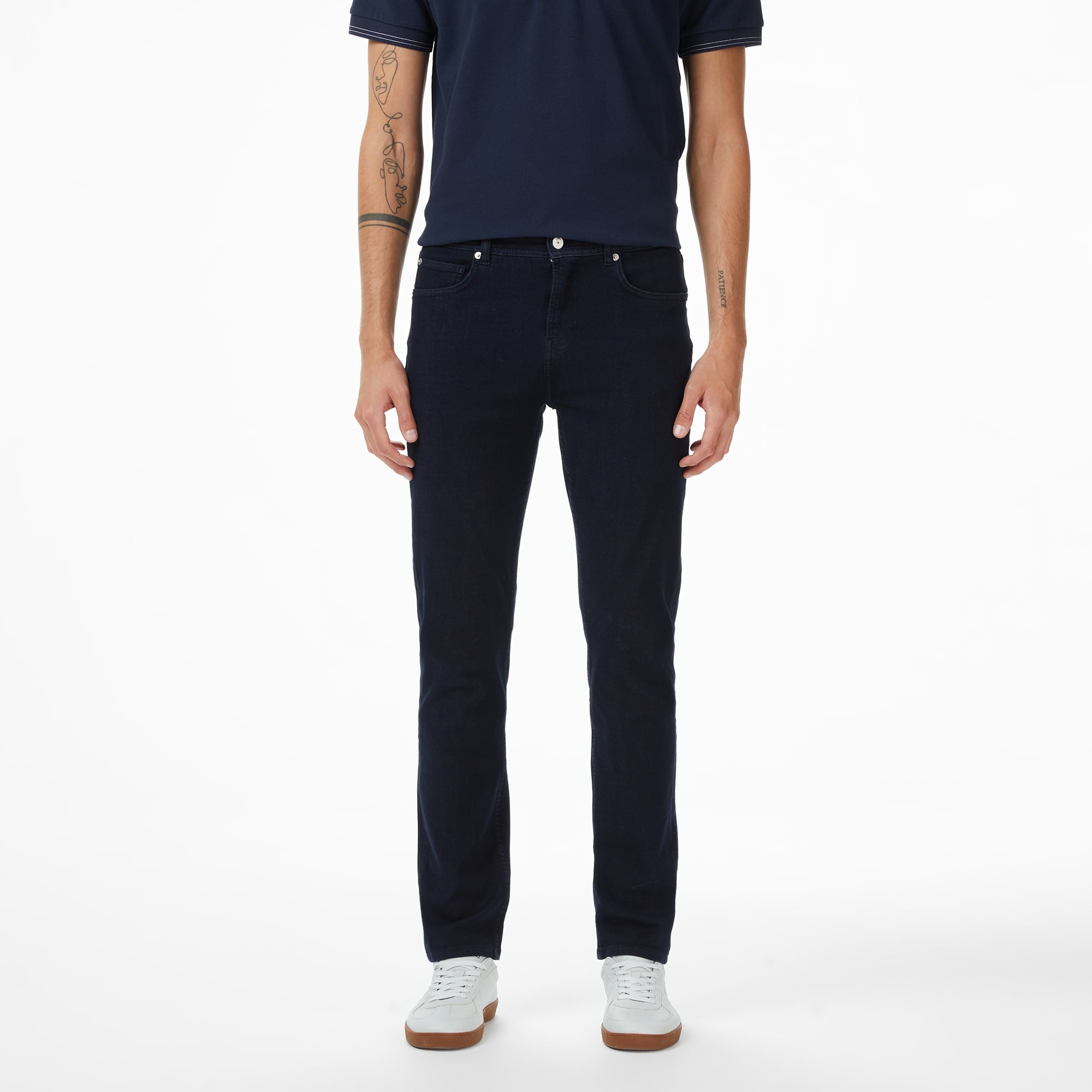 Lacoste Erkek Slim Fit Koyu Mavi Jean Pantolon