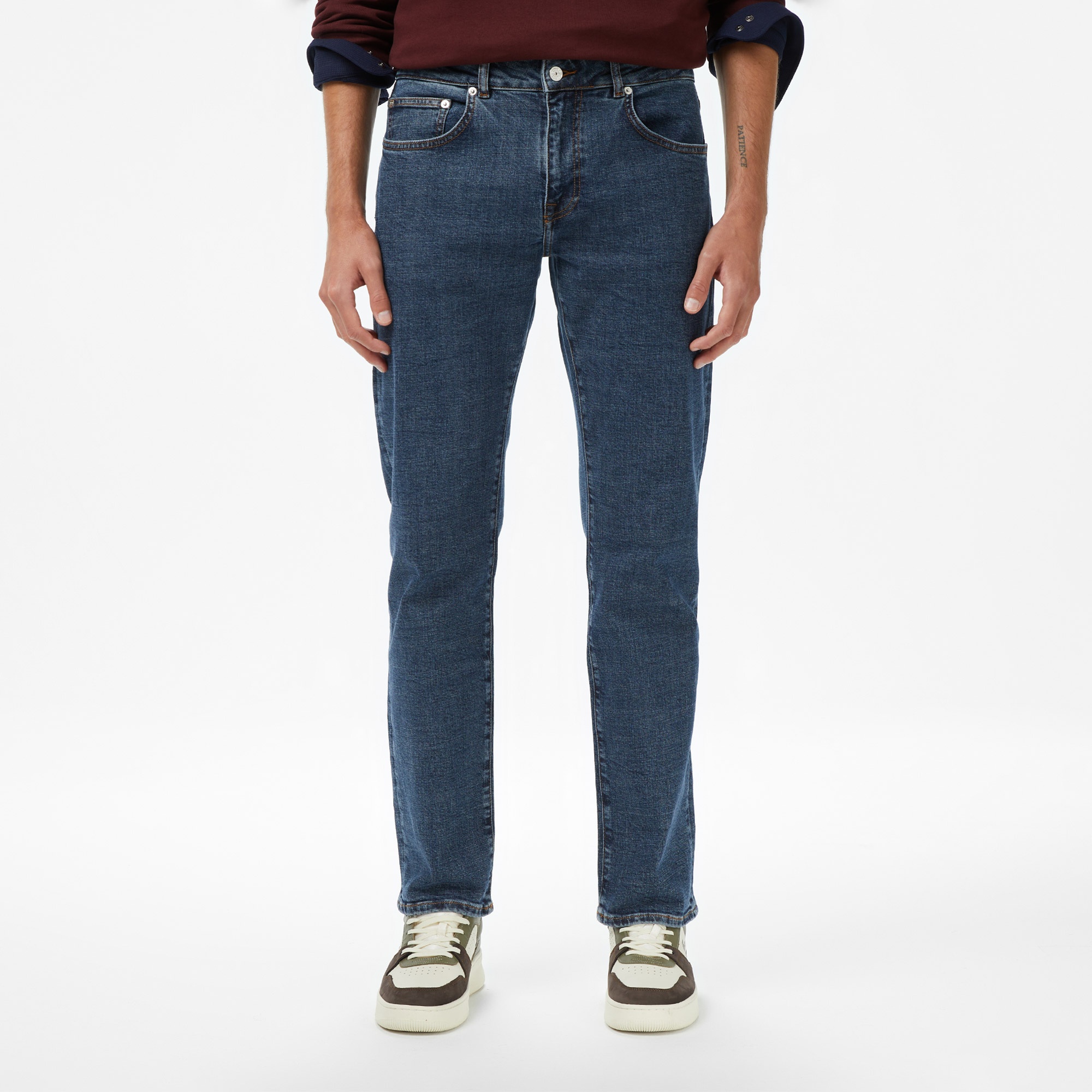 Lacoste Erkek Lacivert Jean Pantolon