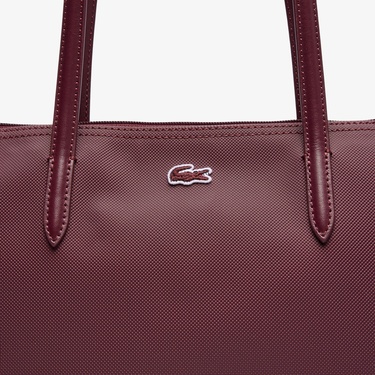  Lacoste Large L.12.12 Kadın Bordo Omuz Çantası