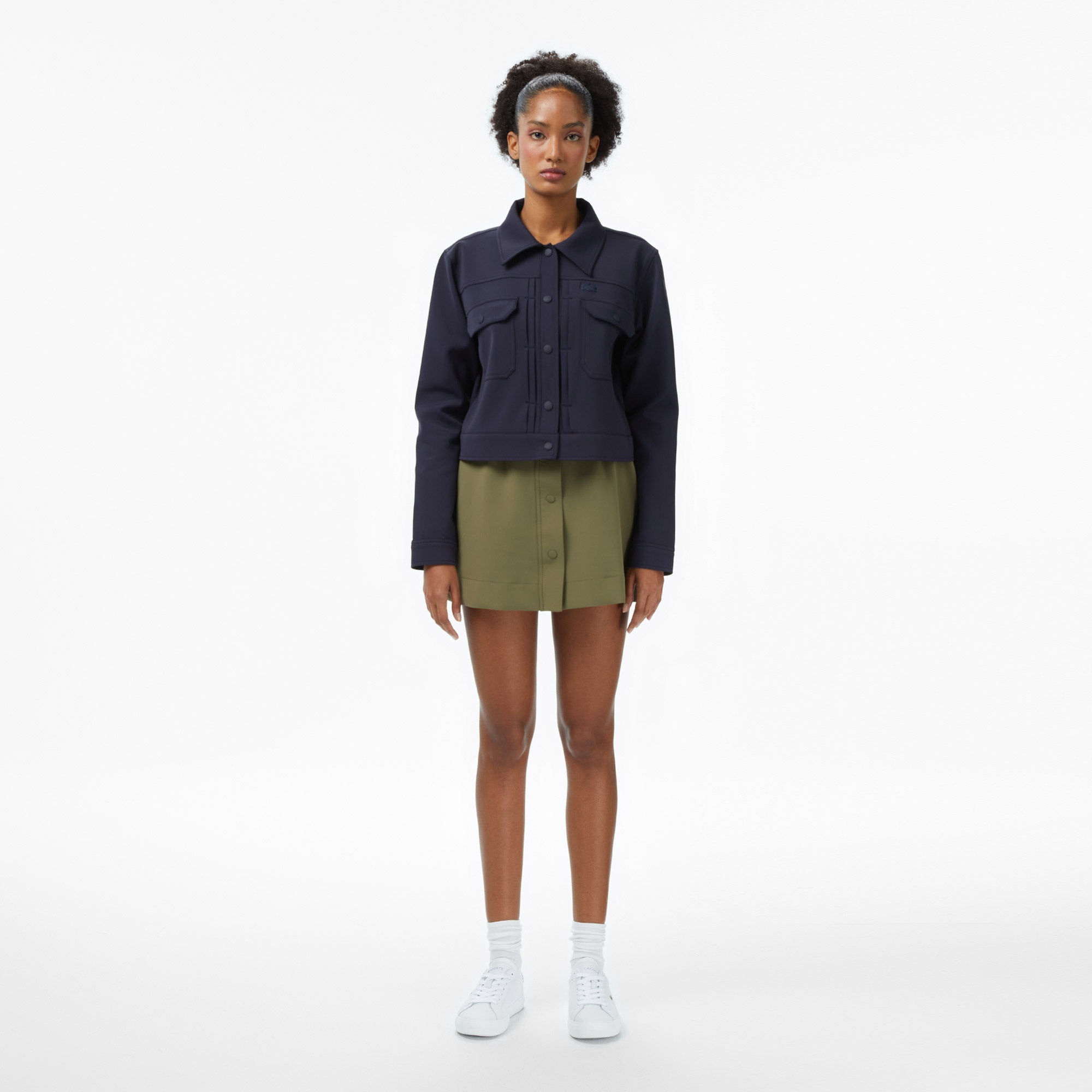 Kadın Regular Fit Lacivert Dış Gömlek