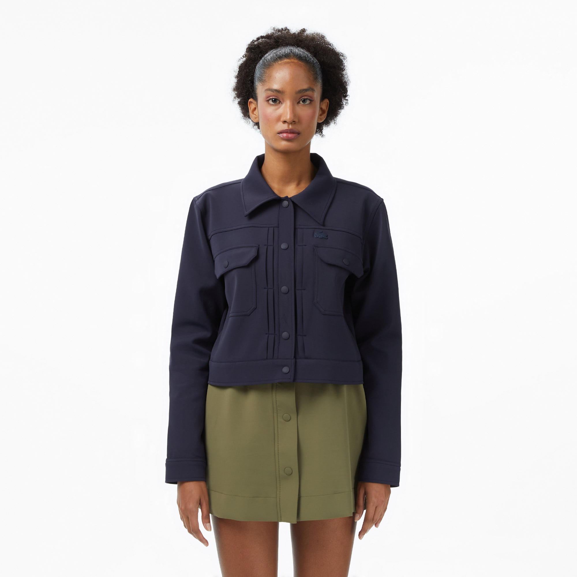  Kadın Regular Fit Lacivert Dış Gömlek