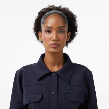  Kadın Regular Fit Lacivert Dış Gömlek