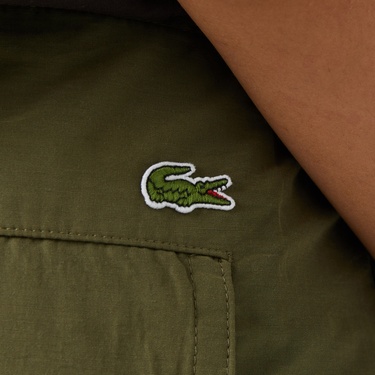  Lacoste Kadın Oversize Fit Haki Pantolon