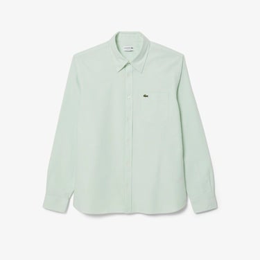  Lacoste Erkek Regular Fit Çizgili Yeşil Gömlek