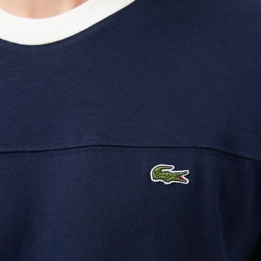  Lacoste Erkek Regular Fit Bisiklet Yaka Lacivert T-Shirt