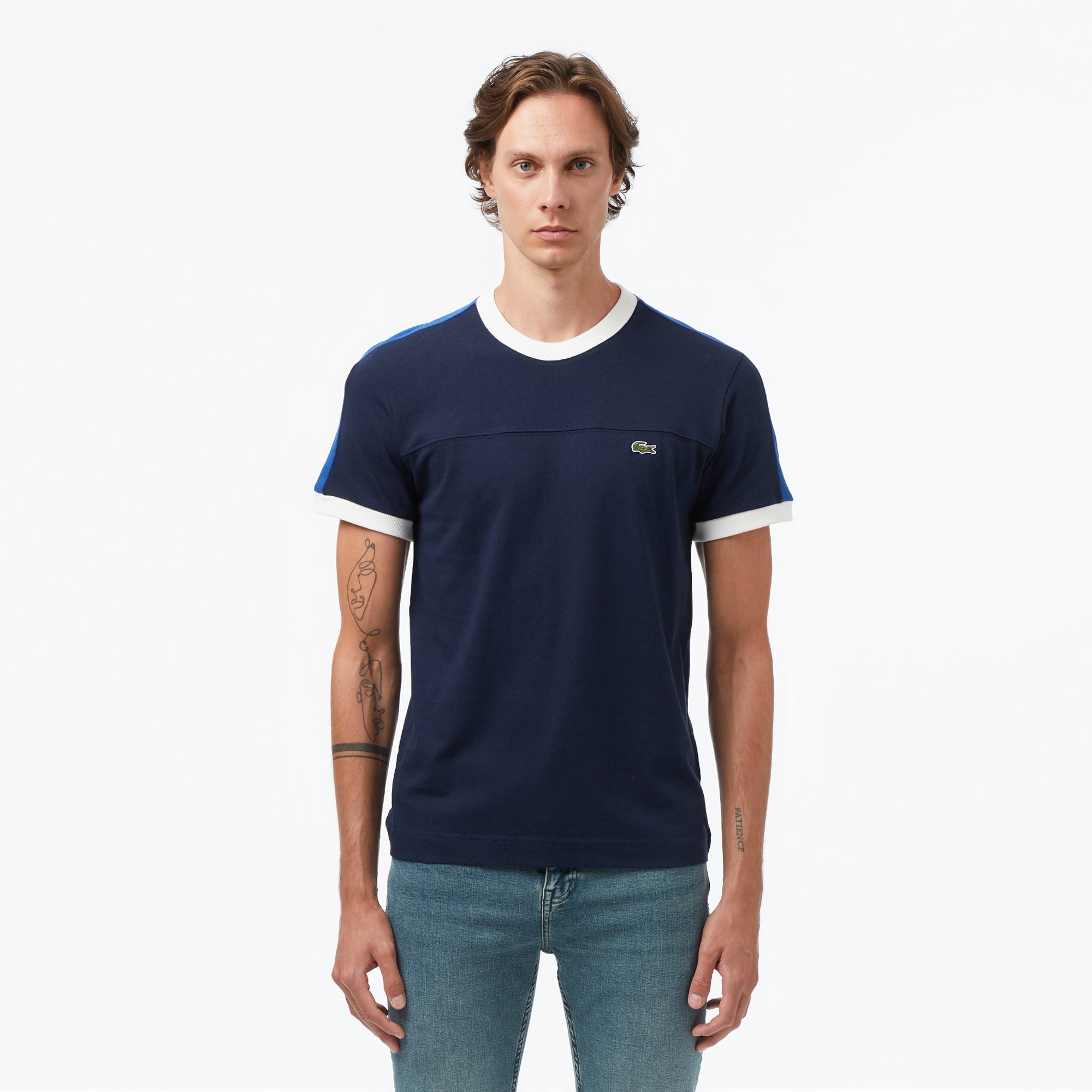 Erkek Regular Fit Lacivert Bisiklet Yaka T-Shirt