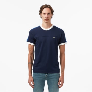  Lacoste Erkek Regular Fit Bisiklet Yaka Lacivert T-Shirt